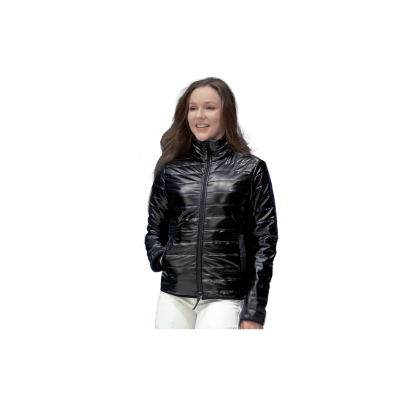 Veste pour femme matelassée Flags and cup Nortalik noir