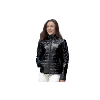 Veste pour femme matelassée Flags and cup Nortalik noir