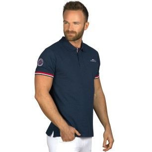 Polo garçon Flags and cup France marine