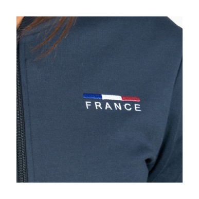 Sweat zippé enfant Flags and cup France marine