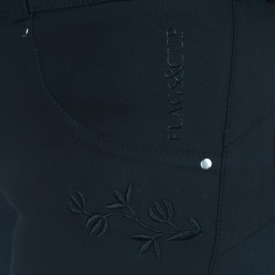 Pantalon d'équitation enfant Flags and cup Nakina noir