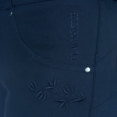 Pantalon d'équitation enfant Flags and cup Nakina marine