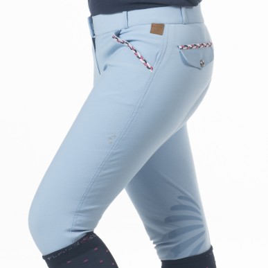 Pantalon d'équitation enfant Flags and cup Mendoza azure