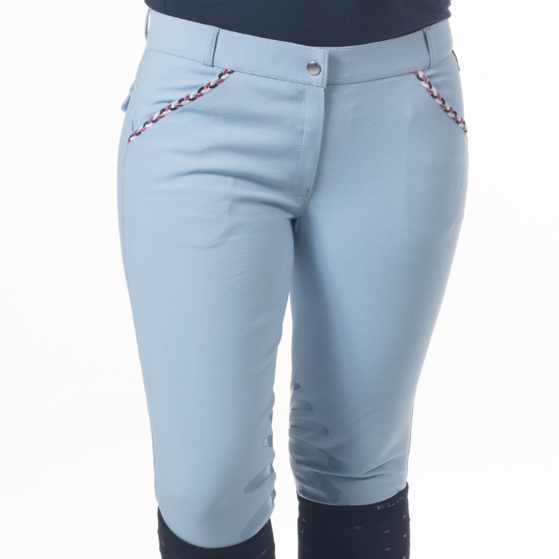 Pantalon d'équitation enfant Flags and cup Mendoza azure Pantalon d'équitation enfant Flags and cup Mendoza azure