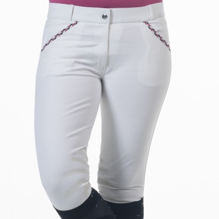 Pantalon d'équitation enfant Flags and cup Mendoza blanc
