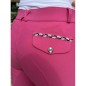 Pantalon d'équitation enfant Flags and cup Mandoza fuchsia Pantalon d'équitation enfant Flags and cup Mandoza fuchsia