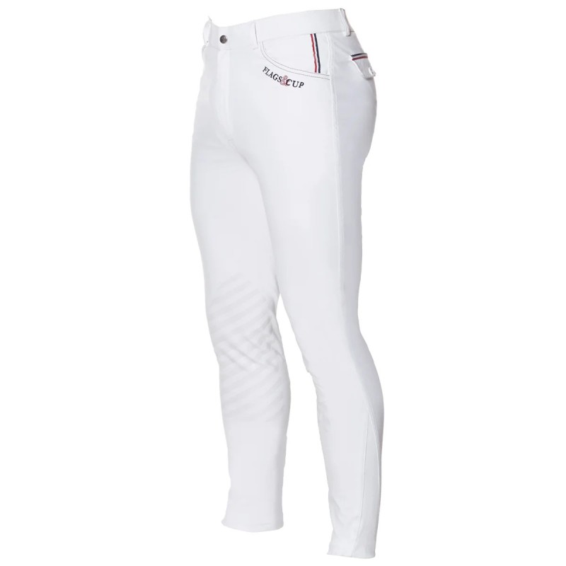 Pantalon d'équitation enfant Flags and cup Chaco blanc Pantalon d'équitation enfant Flags and cup Chaco blanc