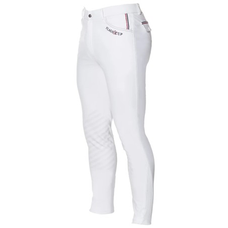 Pantalon d'équitation enfant Flags and cup Chaco blanc