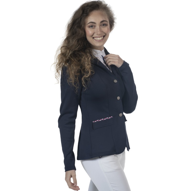 Veste de concours fille Flags and cup Paloma marine/ fuchsia Veste de concours fille Flags and cup Paloma marine/ fuchsia