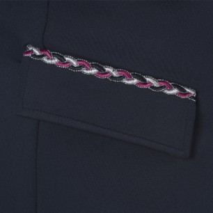 Veste de concours fille Flags and cup Paloma marine/ fuchsia