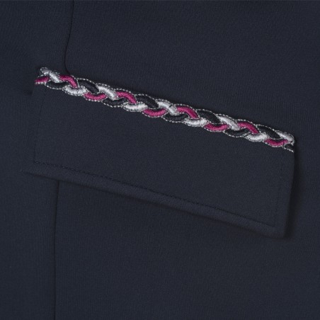Veste de concours fille Flags and cup Paloma marine/ fuchsia