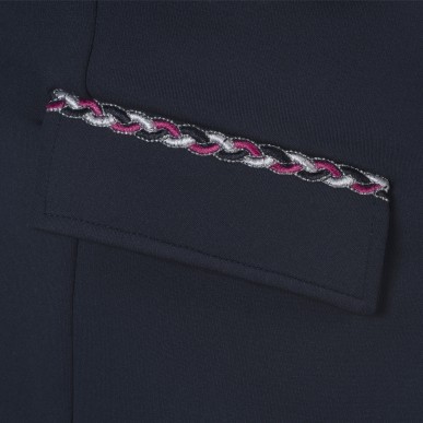 Veste de concours fille Flags and cup Paloma marine/ fuchsia