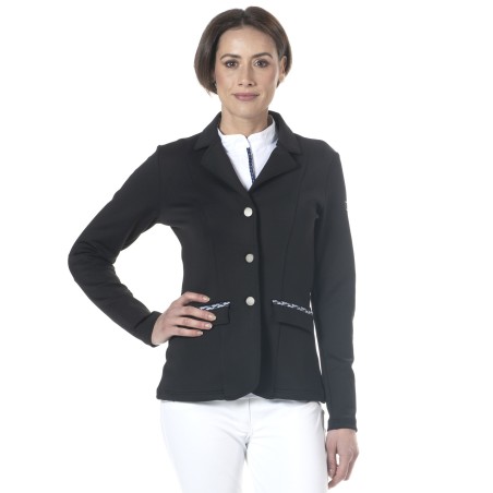 Veste de concours fille Flags and cup Paloma noir/ azure