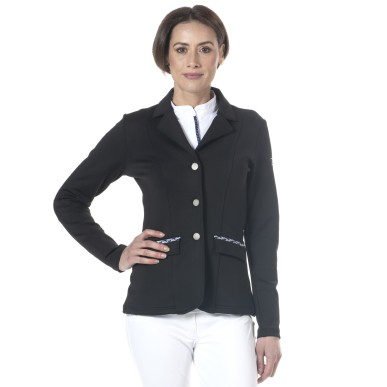 Veste de concours fille Flags and cup Paloma noir/ azure