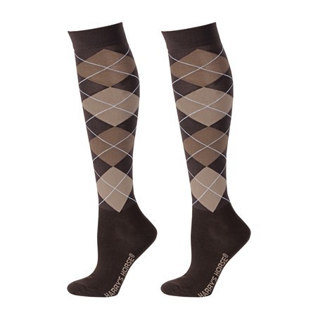 Chaussettes d'equitation Harry's horse marron foncé