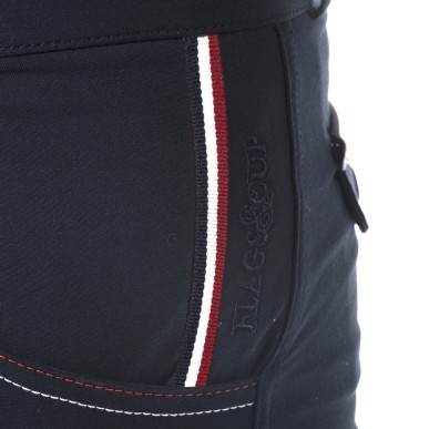 Pantalon d'équitation homme Flags and cup France édition limité marine