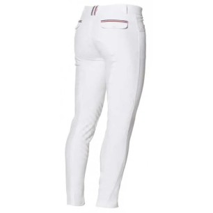 Pantalon d'équitation homme Flags and cup France blanc