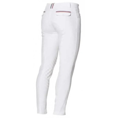Pantalon d'équitation homme Flags and cup France blanc