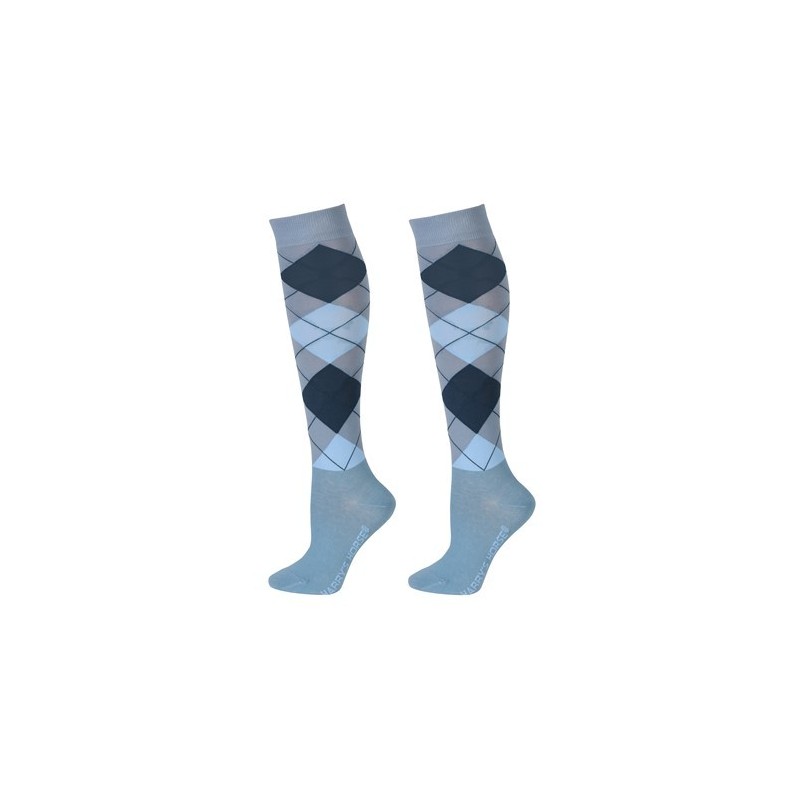 Chaussettes d'équitation Harry's horse Argyle bleu Chaussettes d'équitation Harry's horse Argyle bleu