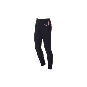 Pantalon d'équitation homme Flags and cup Saint Malo noir