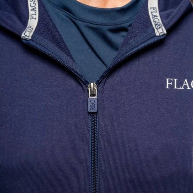 Sweat à capuche zippé homme Flags and cup Sacramento marine