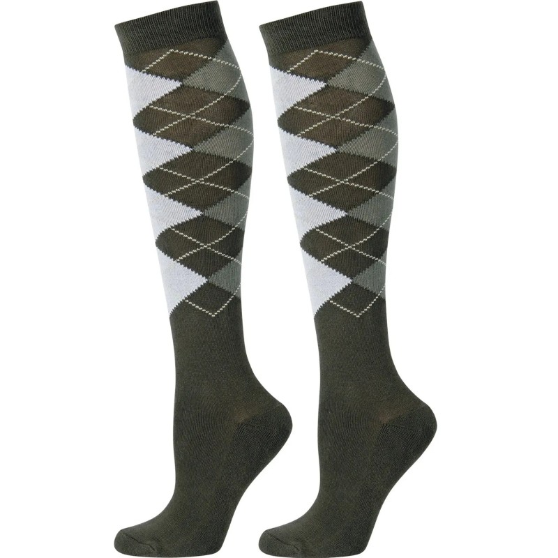 Chaussettes d'equitation Harry's horse Argyle noir Chaussettes d'equitation Harry's horse Argyle noir