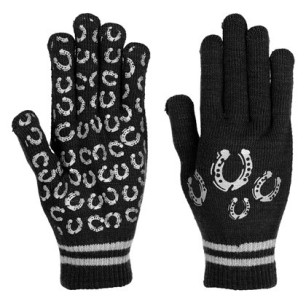 Gants femme Harry's Horse magic horseShoe noirs