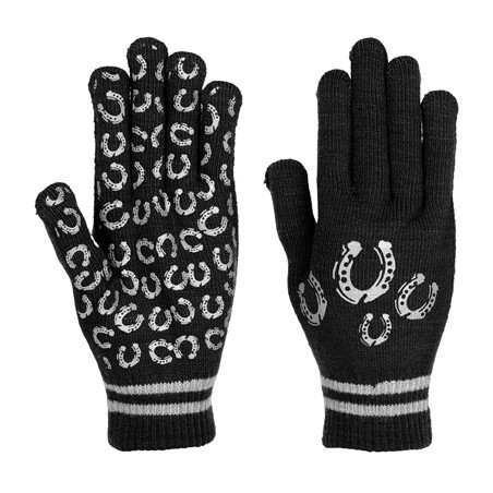 Gants femme Harry's Horse magic horseShoe noirs