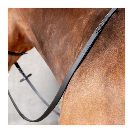 Rênes caoutchouc noires Kris Xtreme Harry's Horse