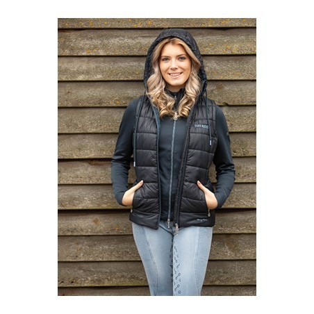 Veste sans manches à capuche Harry's horse Juste ride retro marine