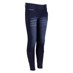 Pantalon d'équitation enfant Harry's horse Denim diva violet