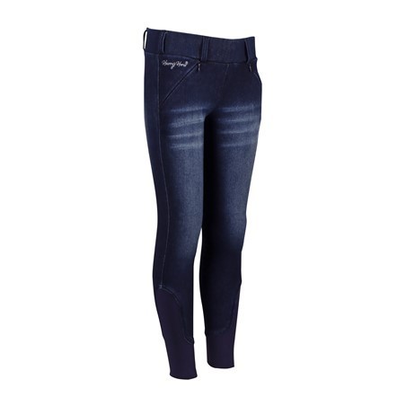 Pantalon d'équitation enfant Harry's horse Denim diva violet