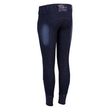 Pantalon d'équitation enfant Harry's horse Denim diva violet
