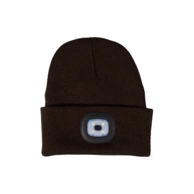 Bonnet lumineux leds marron HKM