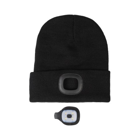 Bonnet lumineux leds noir HKM