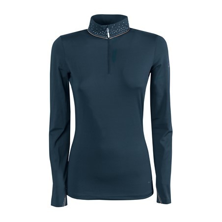 Chemise à manches longues pour femme Harry's horse Jamie bleue collégiale