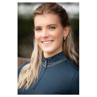 Chemise à manches longues pour femme Harry's horse Jamie bleue collégiale