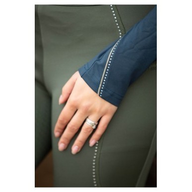 Chemise à manches longues pour femme Harry's horse Jamie bleue collégiale