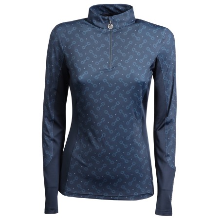 Chemise à manches longues femme Harry's horse Just ride retro marine