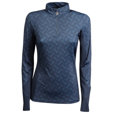 Chemise à manches longues femme Harry's horse Just ride retro marine