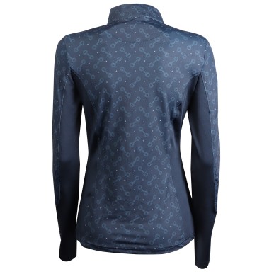 Chemise à manches longues femme Harry's horse Just ride retro marine