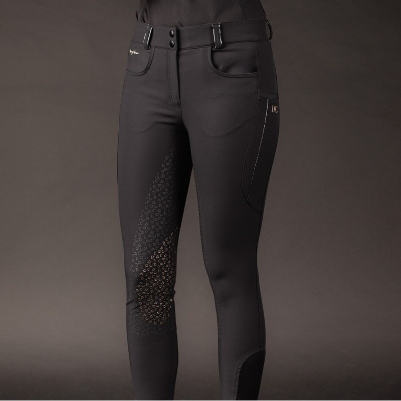 Pantalon d'équitation pour femme Harry's harry Denici cavalli noire Pantalon d'équitation pour femme Harry's harry Denici cavalli noire
