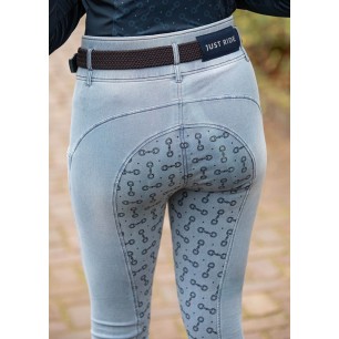 Pantalon d'équitation pour femme Harry's horse Just ride retro bleu clair