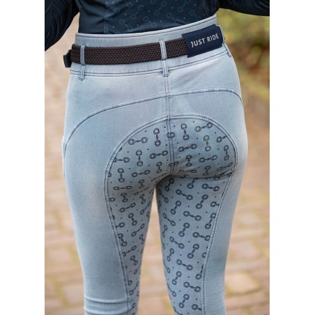 Pantalon d'équitation pour femme Harry's horse Just ride retro bleu clair