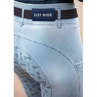 Pantalon d'équitation pour femme Harry's horse Just ride retro bleu clair