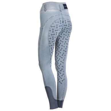 Pantalon d'équitation pour femme Harry's horse Just ride retro bleu clair