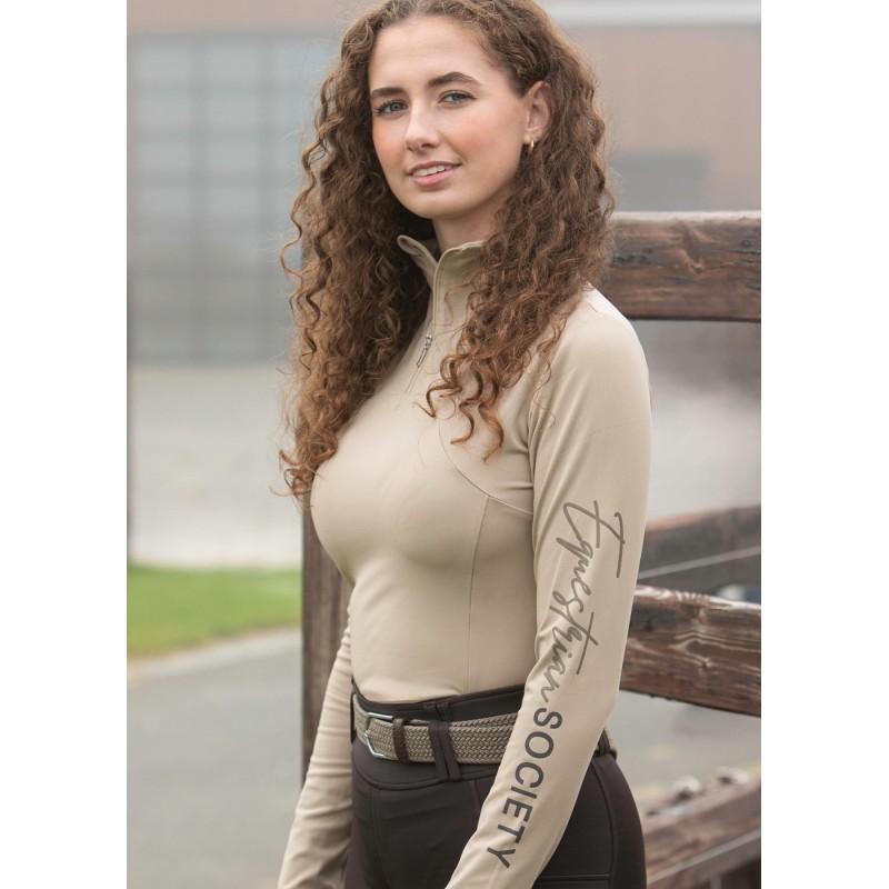 Chemise à manches longues femme Harry's horse Sporty Eden silver mink