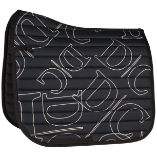 Tapis de CSO cheval Harry's horse Denici cavalli Stardust design noir