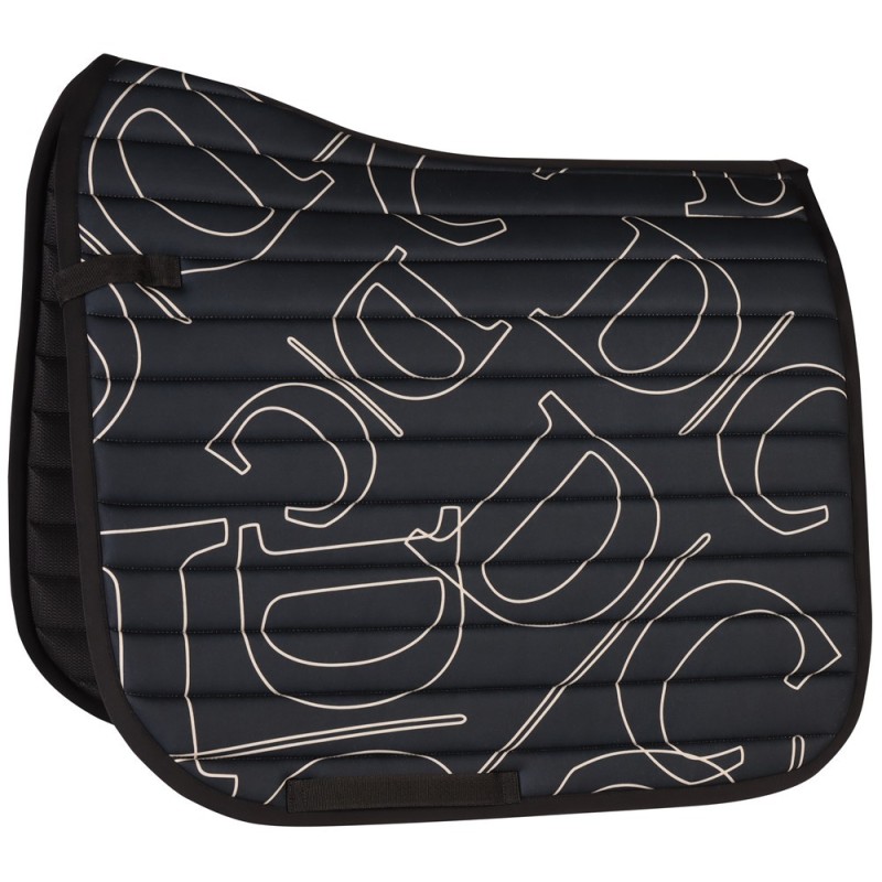 Tapis de CSO cheval Harry's horse Denici cavalli Stardust design noir