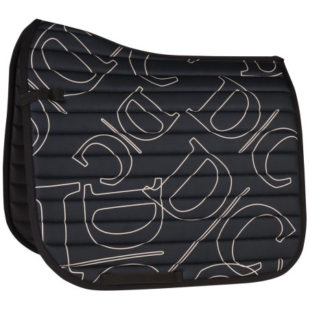 Tapis de CSO cheval Harry's horse Denici cavalli Stardust design noir